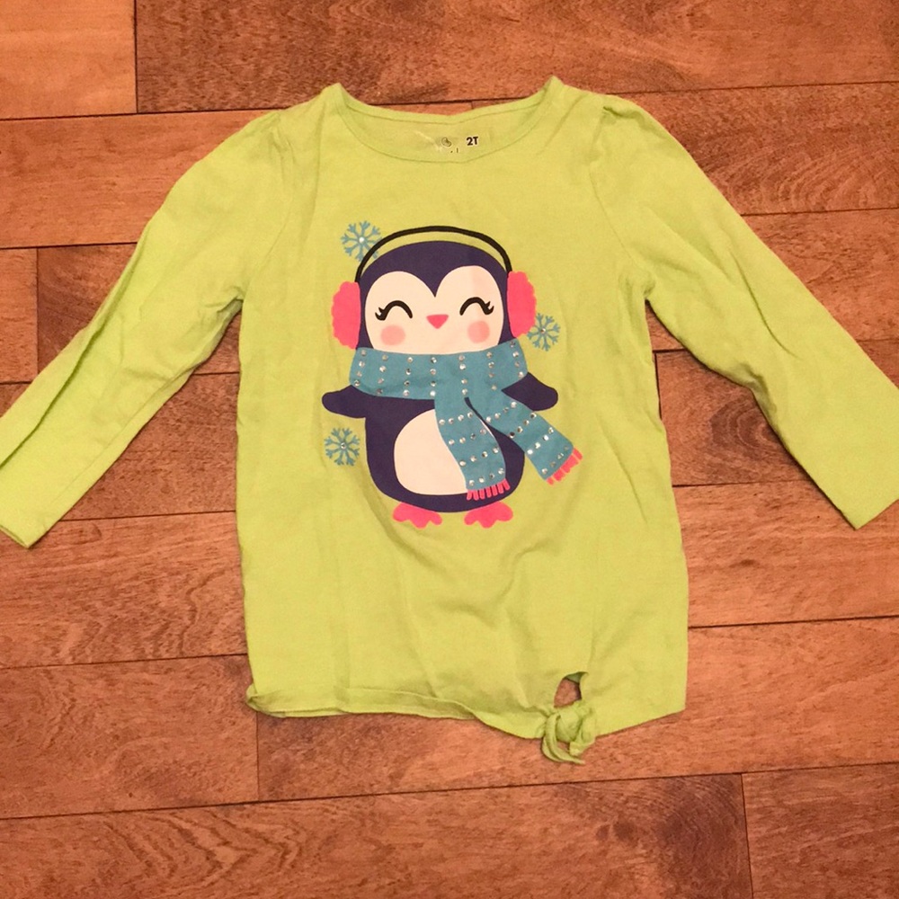 Long sleeve winter holiday t-shirt, 2T